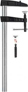 Струбцина BESSEY TGK, из ковкого чугуна, с Т-образной ручкой, 1000х120 мм. BE-TGK100K