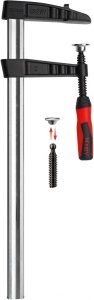 Струбцина BESSEY TGK, из ковкого чугуна, с двухкомпонентной ручкой Best-Comfort, 1250х120 мм. BE-TGK125-2K