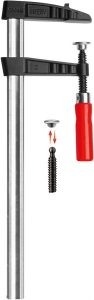 Струбцина BESSEY TGK, из ковкого чугуна, с деревянной ручкой, 400х120 мм. BE-TGK40