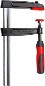 Струбцина BESSEY TPN, из ковкого чугуна, с двухкомпонентной ручкой, 800х120 мм. BE-TPN80S12BE-2K