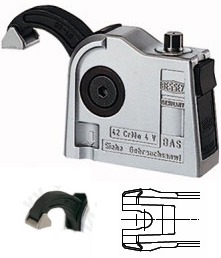 Станочный зажим BESSEY BAS-U matic, крепежное отверстие разрезное BE-BAS-U9-4