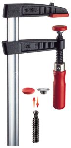 Струбцина из ковкого чугуна BESSEY TG, с деревянной ручкой, 600х80 мм. BE-TG60B8