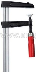 Струбцина из ковкого чугуна BESSEY TKPN, с деревянной ручкой, 3000х120 мм. BE-TKPN300BE