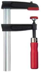 Струбцина BESSEY TPN, из ковкого чугуна, с деревянной ручкой, 350х140 мм. BE-TPN35S14BE